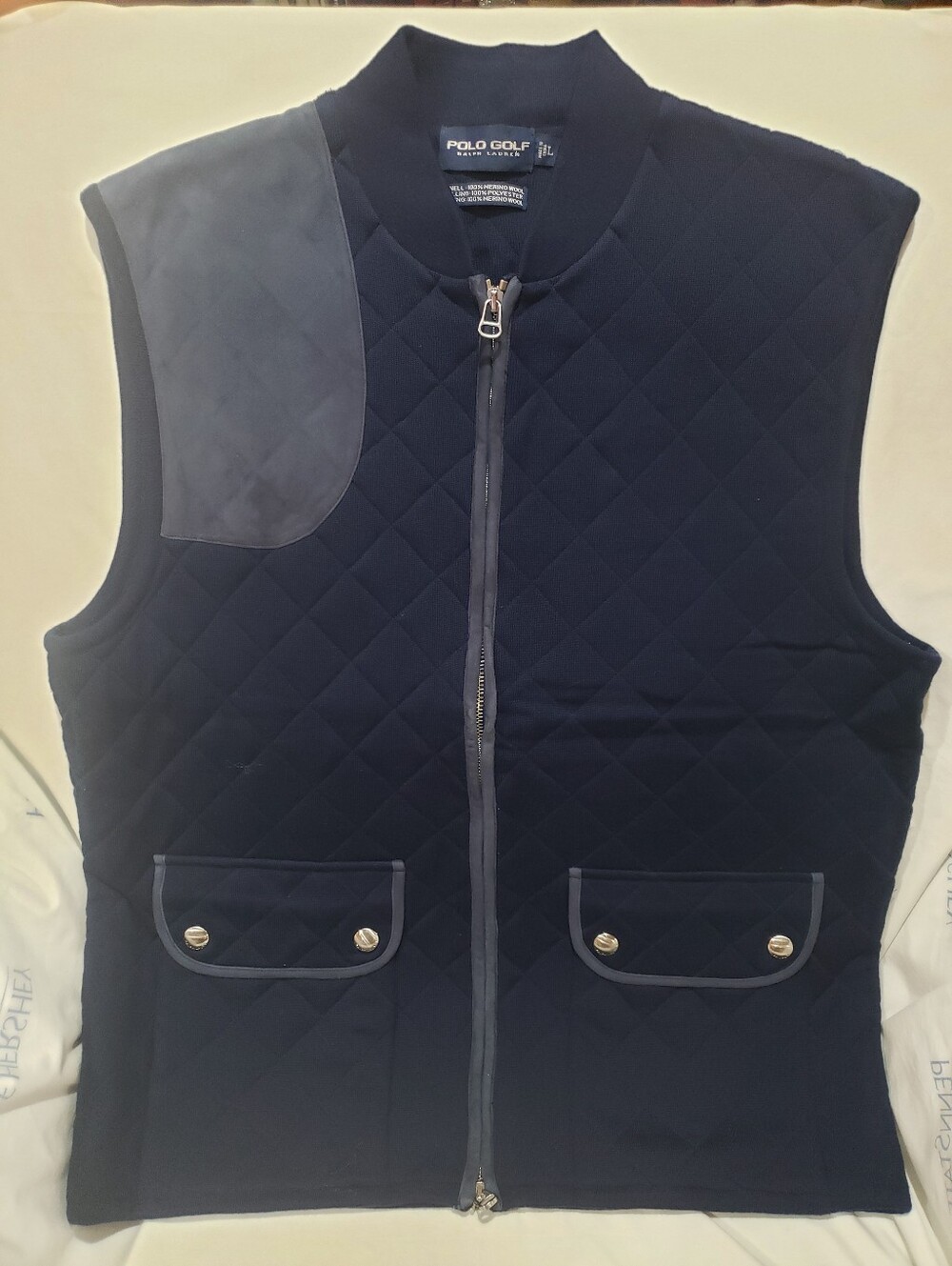 Ralph Lauren Polo Golf Quilted Navy Vest